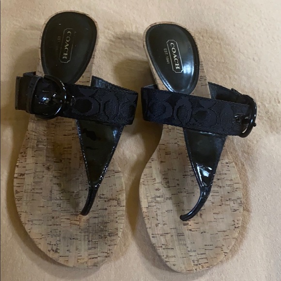 Coach Wedge Sandals/ slippers - Picture 1 of 5